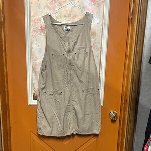 NY Collection Tan Sleeveless Dress